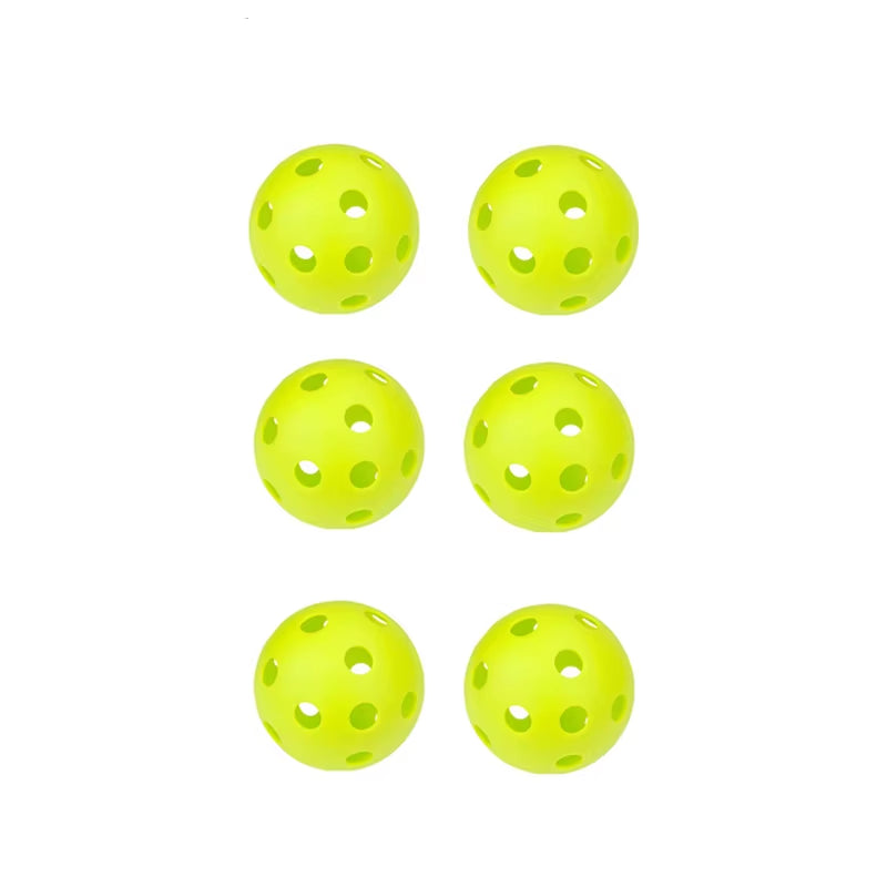 3/6/12Pcs Durable Indoor Pickleball Balls 26 Holes 72Mm Training Paddle Ball Plastic Pickleball for Entertainment and Practice