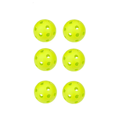 3/6/12Pcs Durable Indoor Pickleball Balls 26 Holes 72Mm Training Paddle Ball Plastic Pickleball for Entertainment and Practice
