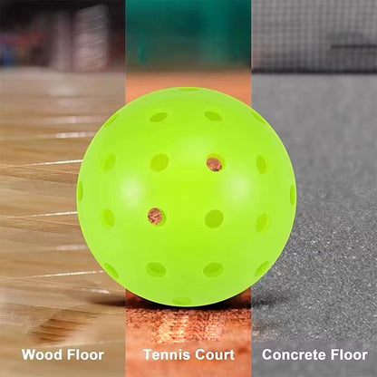 3/6/12Pcs Durable Indoor Pickleball Balls 26 Holes 72Mm Training Paddle Ball Plastic Pickleball for Entertainment and Practice