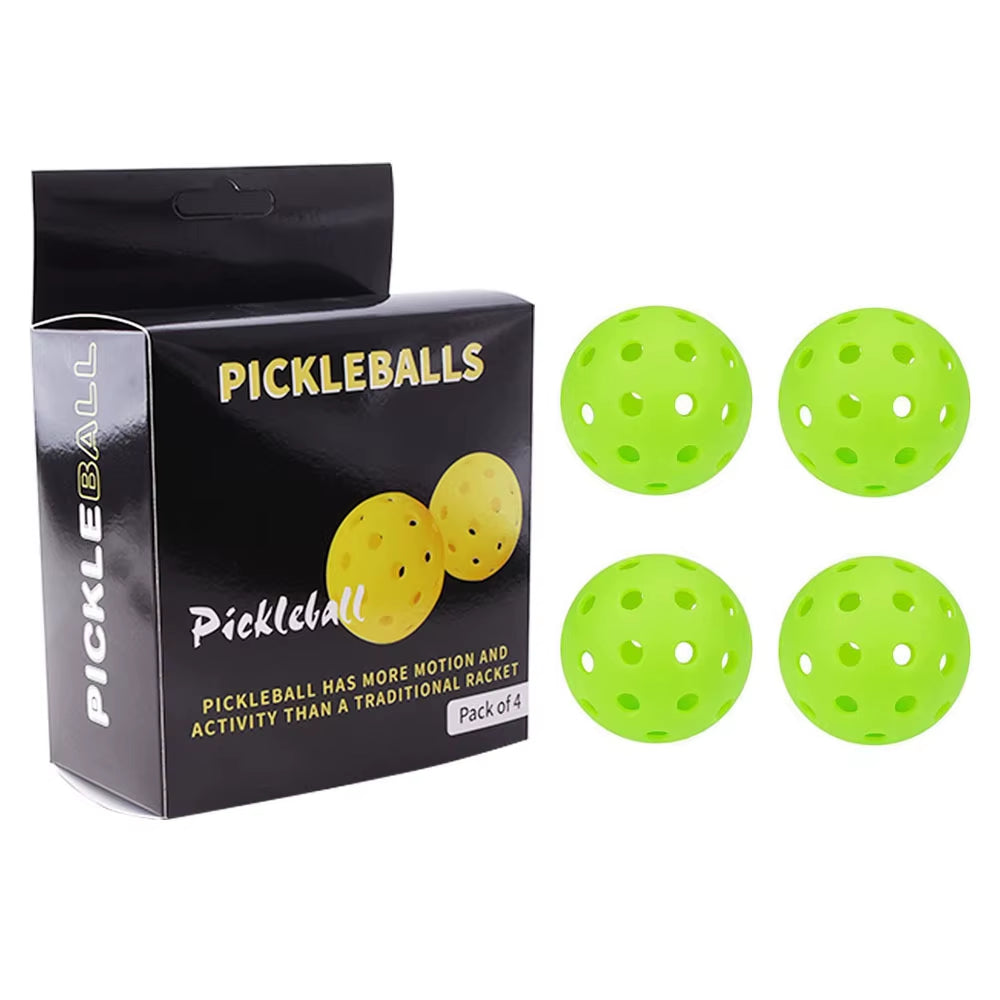 Pickleball 74MM Durable 40 Holes Outdoor Box 3/4/6Pcs Pickleballs Outdoor Sport for Competition High Elasticity Pickleball Packs