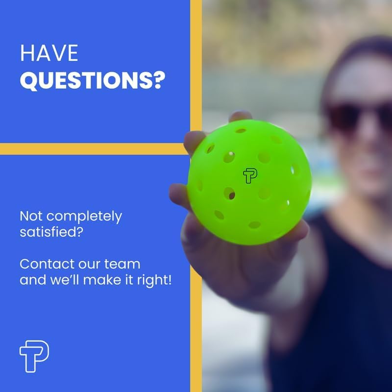 Tru-40 Outdoor Pickleballs - USAPA Approved Pickleball Balls for Recreational and Tournament Play - Available in 3, 12, 50, and 100