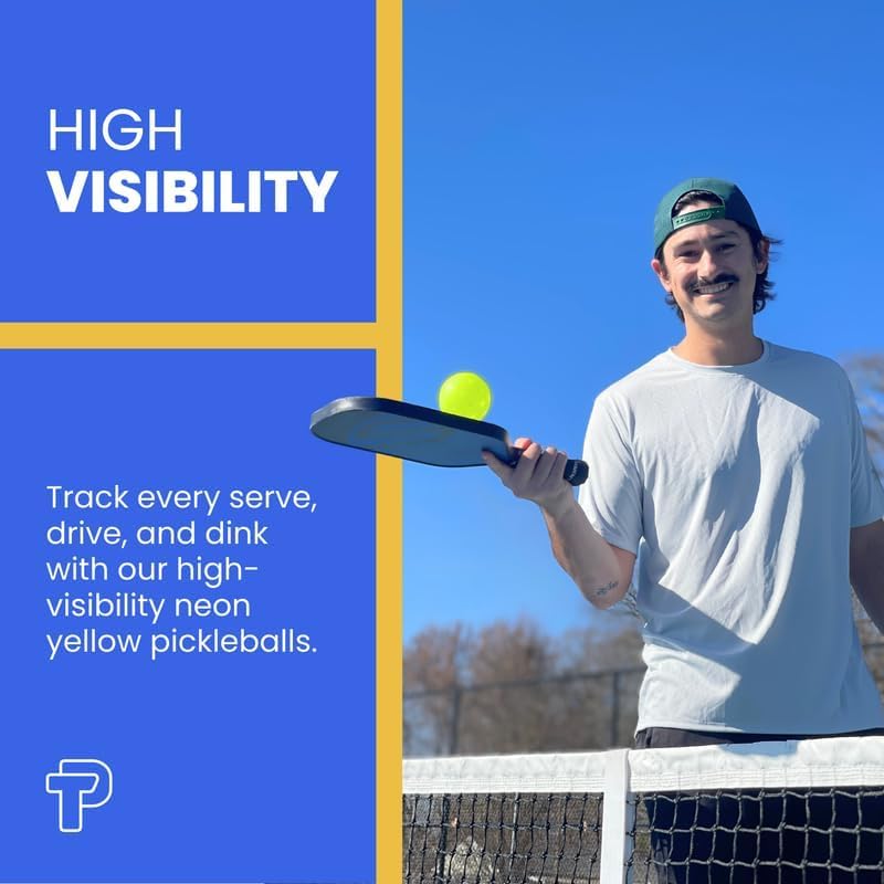 Tru-40 Outdoor Pickleballs - USAPA Approved Pickleball Balls for Recreational and Tournament Play - Available in 3, 12, 50, and 100