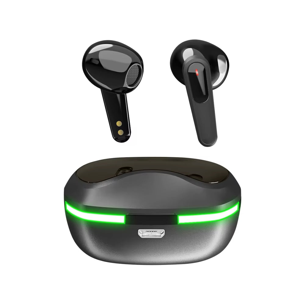 TWS Pro60 Wireless Bluetooth-Compatible Headset with Mic Earbuds Noise Cancelling Stereo Earphone Sports Mini Wireless Headphone