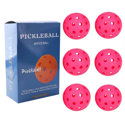 Pickleball 74MM Durable 40 Holes Outdoor Box 3/4/6Pcs Pickleballs Outdoor Sport for Competition High Elasticity Pickleball Packs