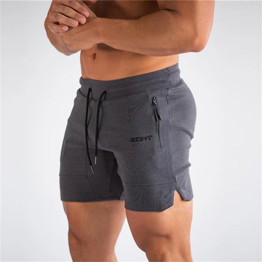 Men'S Zip Pocket Sweatpants Fitness Gyms Shorts Men Summer Running Short Pants Male Jogger Mesh Workout Beach Sports Short Pants