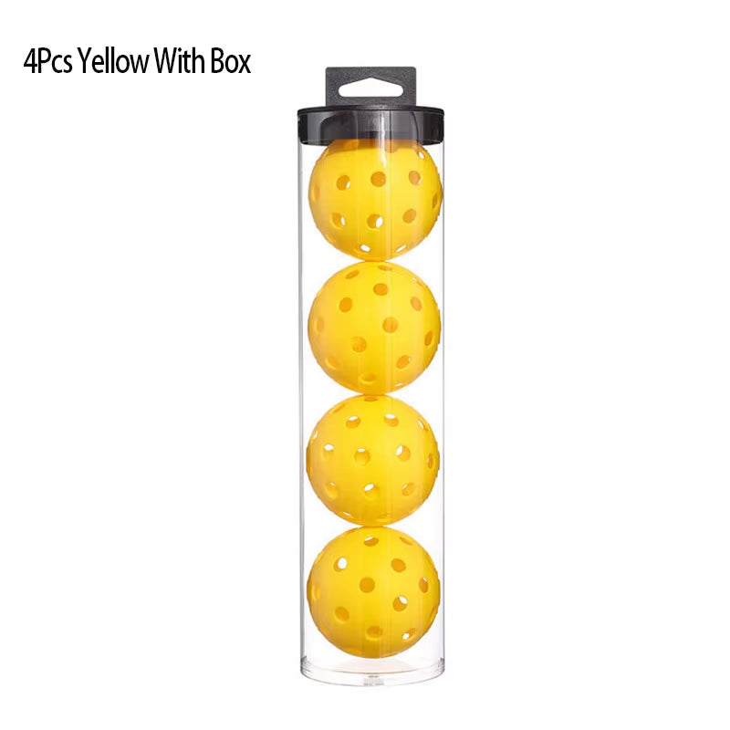 Pickleball 74MM Durable 40 Holes Outdoor Box 3/4/6Pcs Pickleballs Outdoor Sport for Competition High Elasticity Pickleball Packs