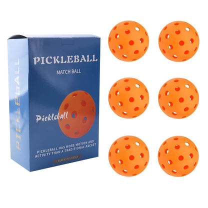 Pickleball 74MM Durable 40 Holes Outdoor Box 3/4/6Pcs Pickleballs Outdoor Sport for Competition High Elasticity Pickleball Packs