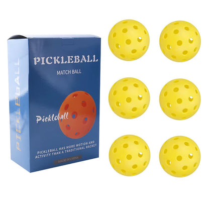 Pickleball 74MM Durable 40 Holes Outdoor Box 3/4/6Pcs Pickleballs Outdoor Sport for Competition High Elasticity Pickleball Packs