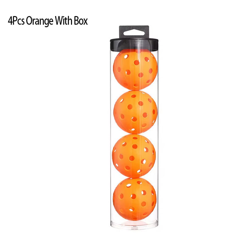 Pickleball 74MM Durable 40 Holes Outdoor Box 3/4/6Pcs Pickleballs Outdoor Sport for Competition High Elasticity Pickleball Packs