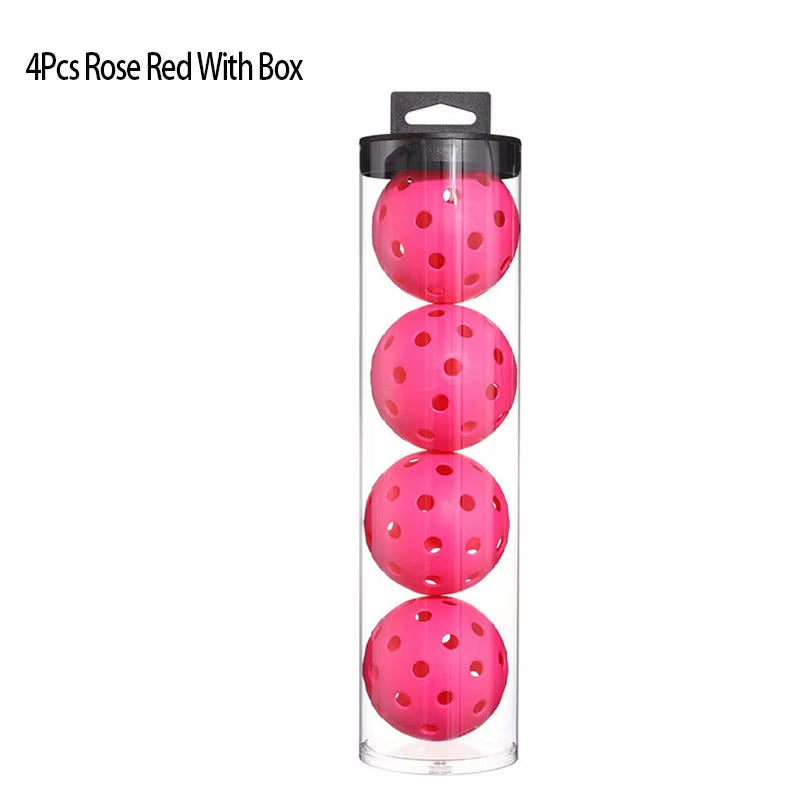 Pickleball 74MM Durable 40 Holes Outdoor Box 3/4/6Pcs Pickleballs Outdoor Sport for Competition High Elasticity Pickleball Packs