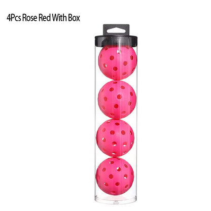 Pickleball 74MM Durable 40 Holes Outdoor Box 3/4/6Pcs Pickleballs Outdoor Sport for Competition High Elasticity Pickleball Packs