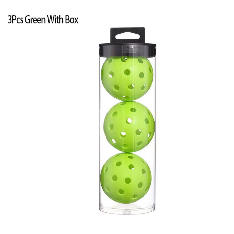 Pickleball 74MM Durable 40 Holes Outdoor Box 3/4/6Pcs Pickleballs Outdoor Sport for Competition High Elasticity Pickleball Packs