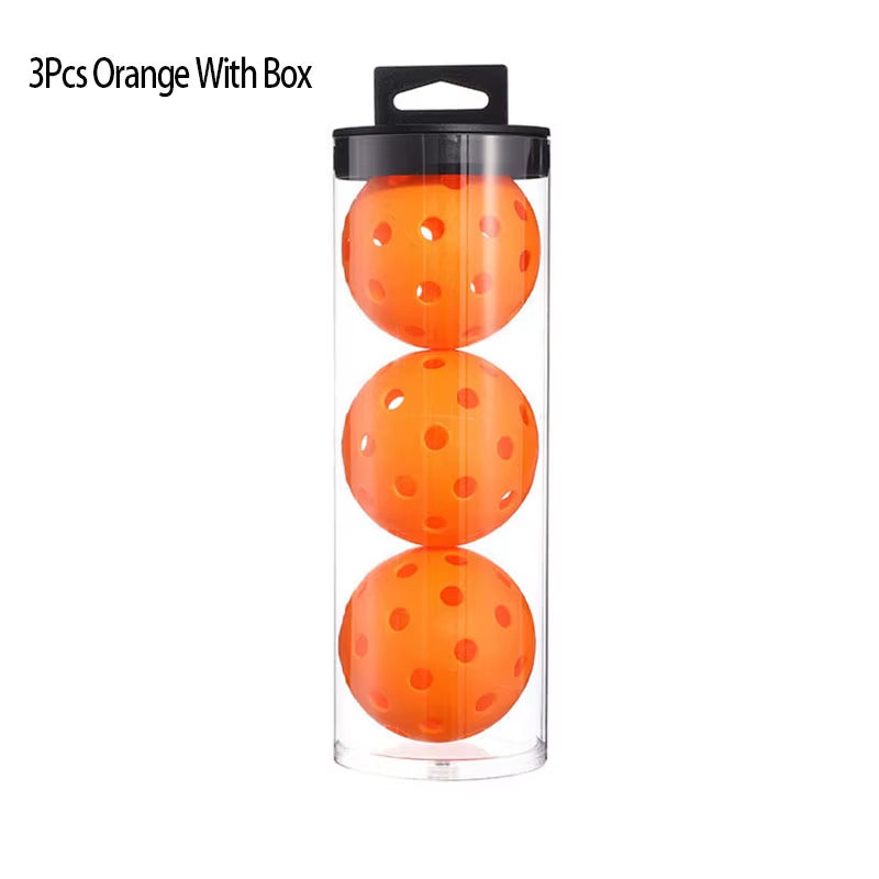 Pickleball 74MM Durable 40 Holes Outdoor Box 3/4/6Pcs Pickleballs Outdoor Sport for Competition High Elasticity Pickleball Packs
