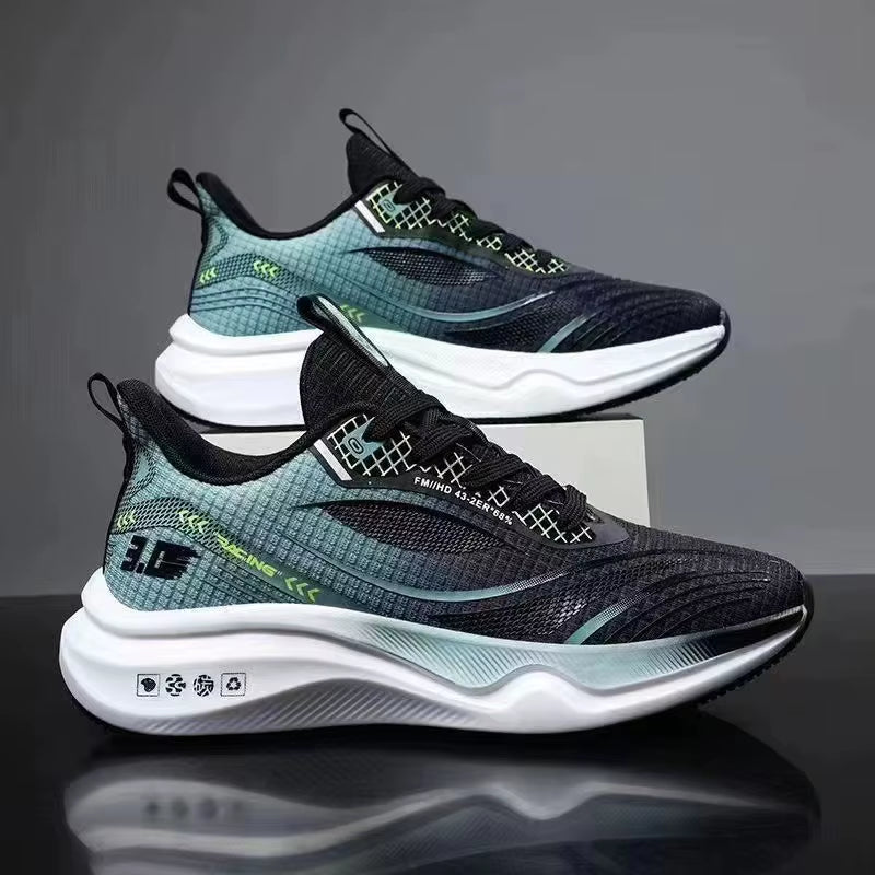 Summer New Ultra Light Running Shoes Men Breathable Sports Sneakers Lightweight Shock-Absorbing Soft Soles Shoes for Student
