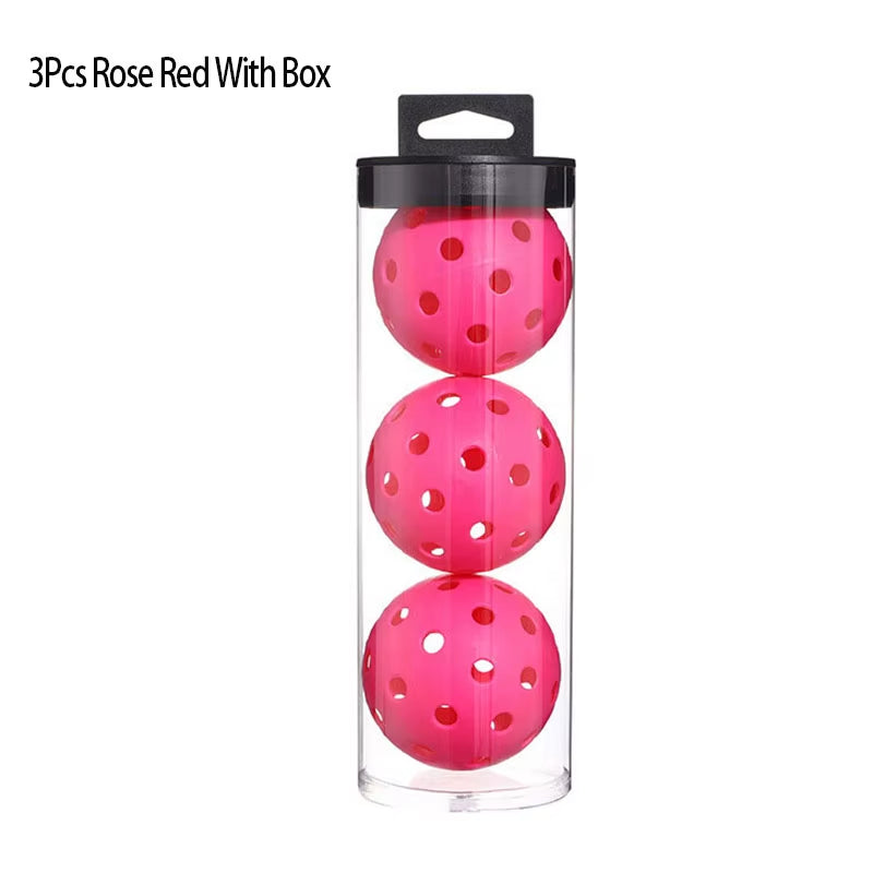 Pickleball 74MM Durable 40 Holes Outdoor Box 3/4/6Pcs Pickleballs Outdoor Sport for Competition High Elasticity Pickleball Packs