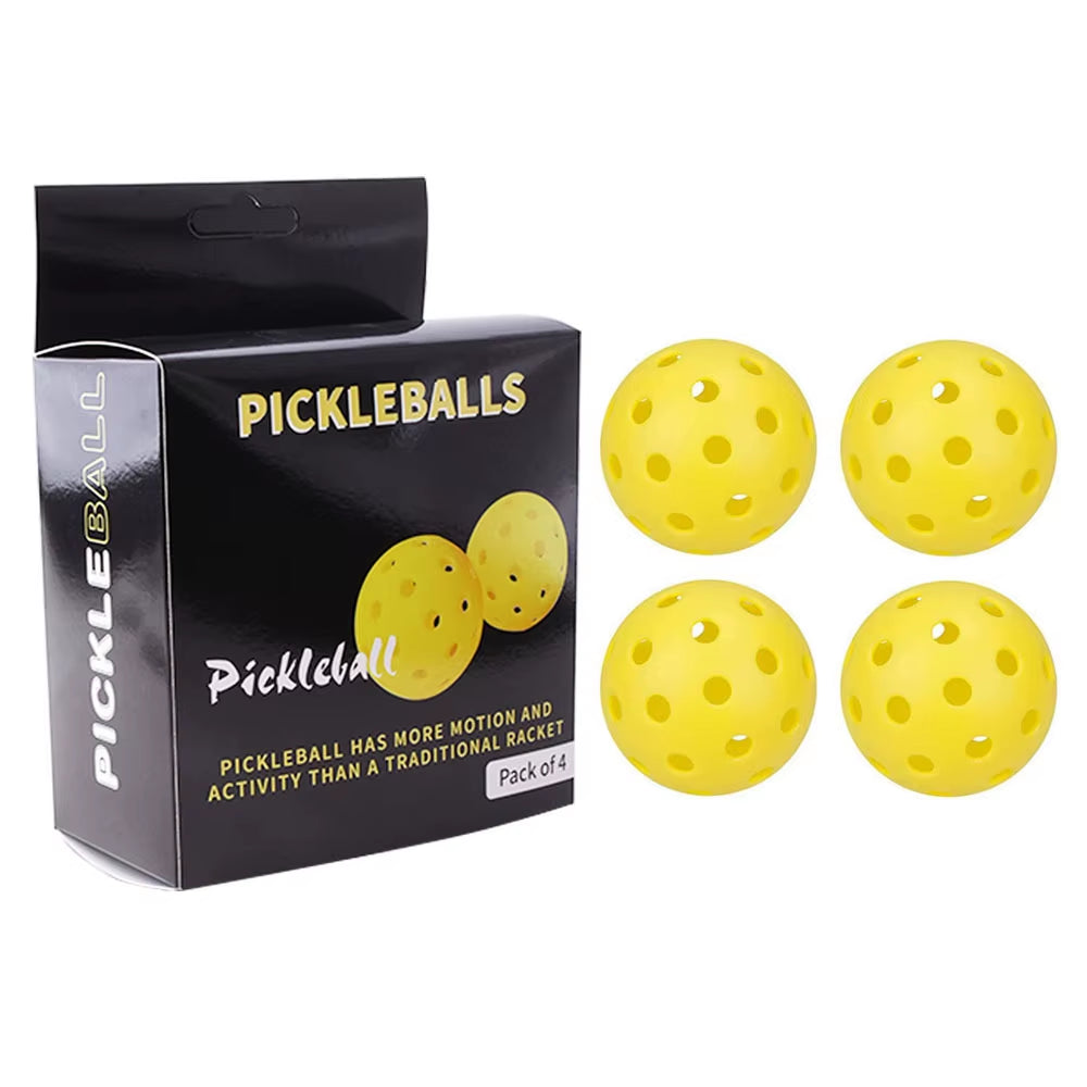 Pickleball 74MM Durable 40 Holes Outdoor Box 3/4/6Pcs Pickleballs Outdoor Sport for Competition High Elasticity Pickleball Packs