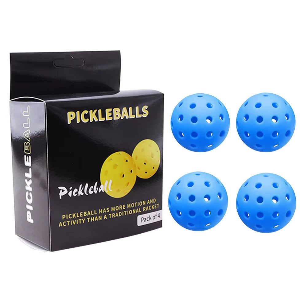 Pickleball 74MM Durable 40 Holes Outdoor Box 3/4/6Pcs Pickleballs Outdoor Sport for Competition High Elasticity Pickleball Packs