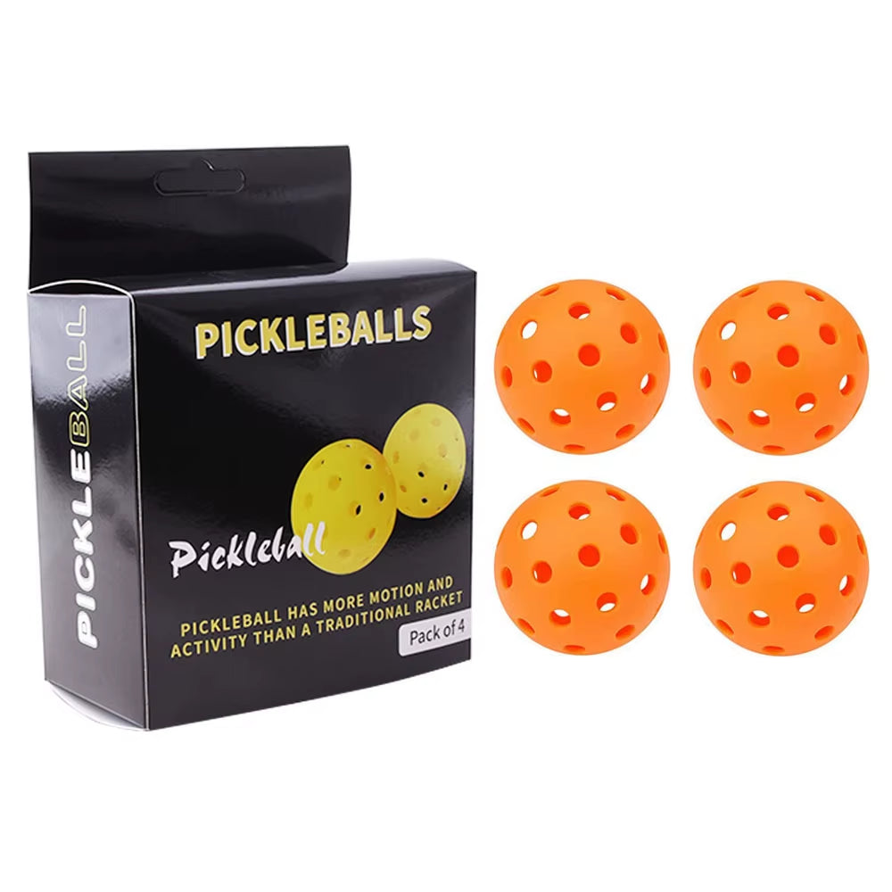 Pickleball 74MM Durable 40 Holes Outdoor Box 3/4/6Pcs Pickleballs Outdoor Sport for Competition High Elasticity Pickleball Packs